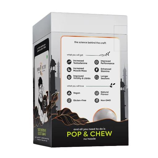 Testosterone Boost Gummy - Fenugreek Extract, Korean Ginseng, Ginkgo Biloba & Zinc | 30 Gummies - Springkart
