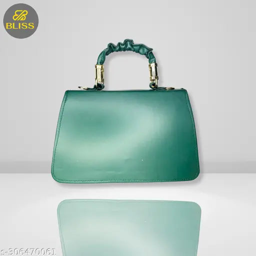 "Stylish Classic Women Sling Bag (Green) | Elegant attractive beautiful sling bag for women (Green)| Gorgeous Stylish Handbag| Green Sling Bag For Girls & Womens|  "