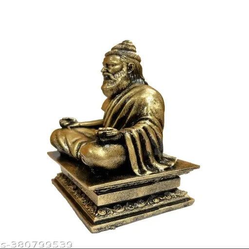 Ayyan Thiruvalluvar Statue Idol -14cm Gold Colour - Springkart 