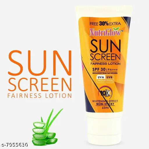 NutriGlow Sunscreen Fairness Lotion SPF 30 PA+++, 65ml
