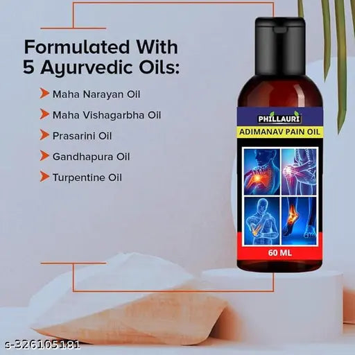 Phillauri Quik Relif Herbal oil instant pain relief (60ml) Pack 2 - Springkart 