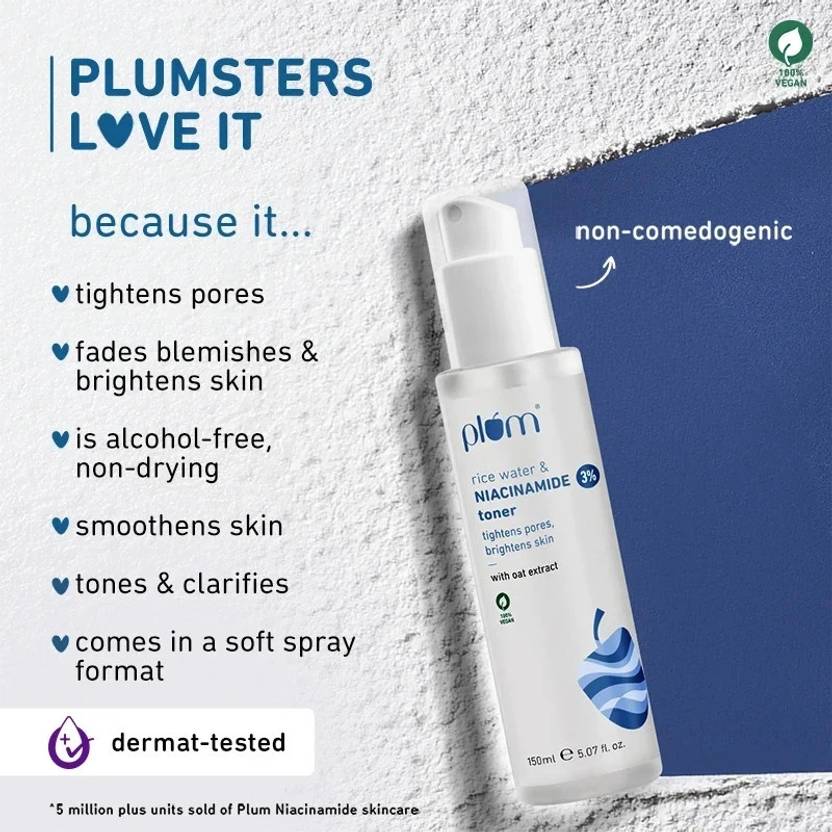 Plum Niacinamide Brightening Combo|Pack of Toner, Brightening Serum,Face Wash + Freebie  (3 Items in the set)