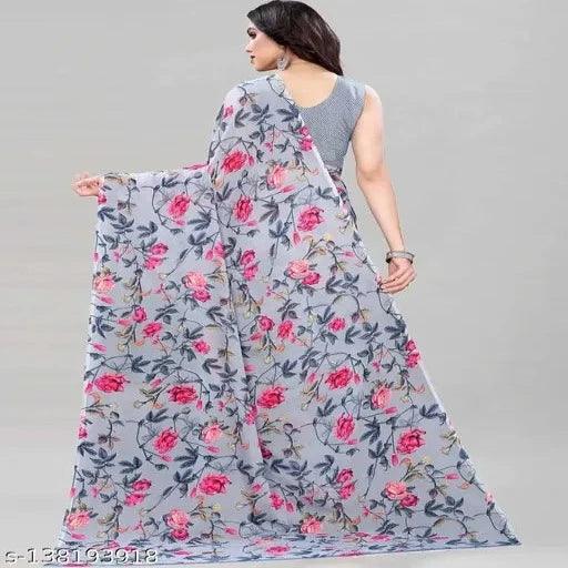 DAILY WEAR GEORGETTE PRINTED SAREES FOR WOMEN