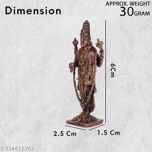 2.25 inches, Handmade Copper Balaji Idol 99.9% Spl, 30 Grams- Pack of 1 Piece.