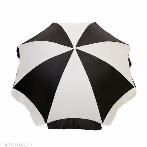 6ft/36Inch Without Stand Outdoor Garden Big Size Umbrella For Shop Hotels And Restaurent-Black & white