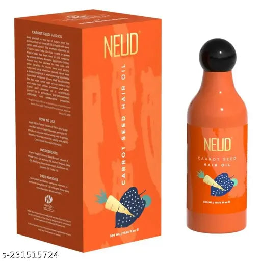 NEUD Carrot Seed Premium Hair Oil for Men & Women - 300 ml - Springkart 