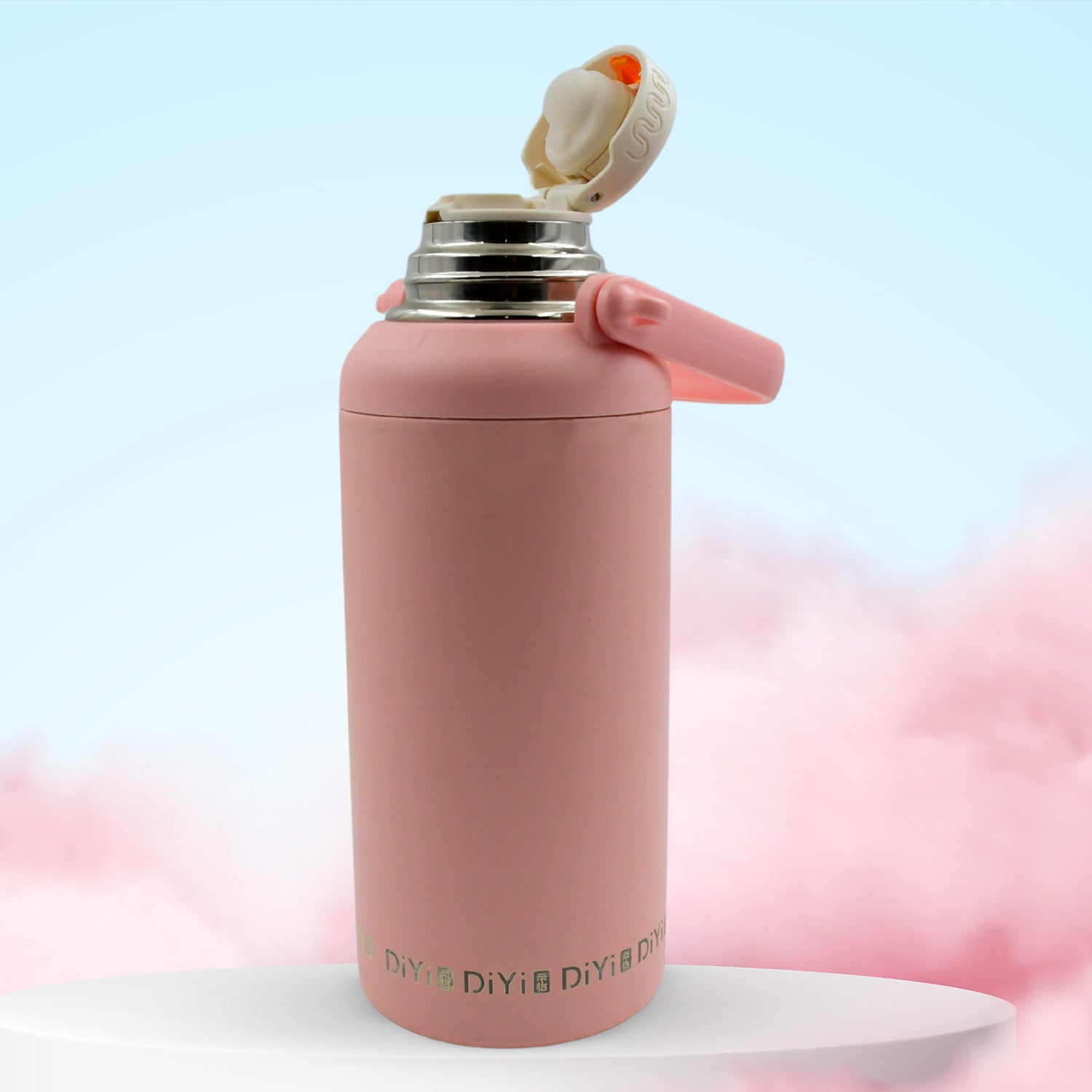 13036 Stainless Steel Tumblers 316 Stainless Steel Vacuum Insulated Cup Bottle Portable Travel Kettle Water Bottle With Handle Outdoor Large Capacity Sports Kettle Cups Bottle (1300 Ml) - Springkart 