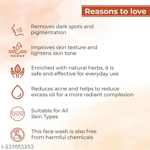 Naturals Kesar Chandan Skin Lightening & Tan Removal Face wash