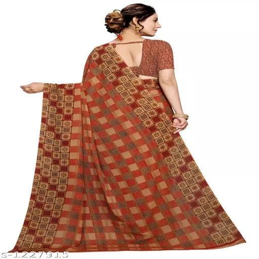 Trendy Georgette Printed Saree - Springkart 