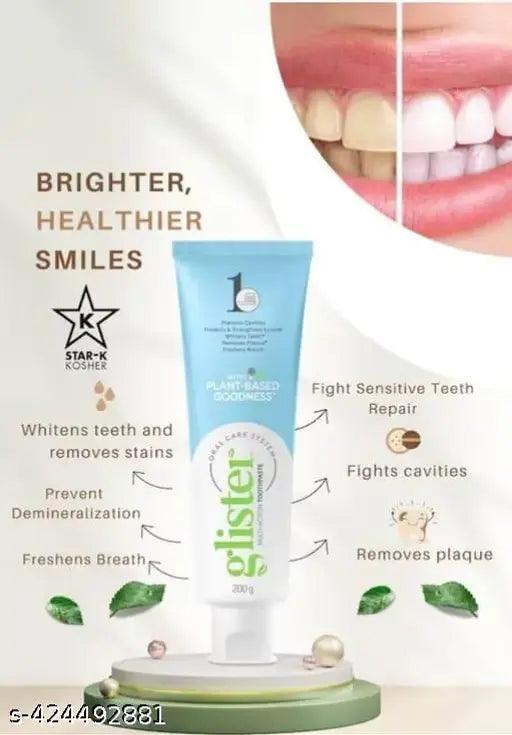 Glister Multi Action toothpaste with plant based goodness_50gm Glister whitening Toothpaste PACK OF 2