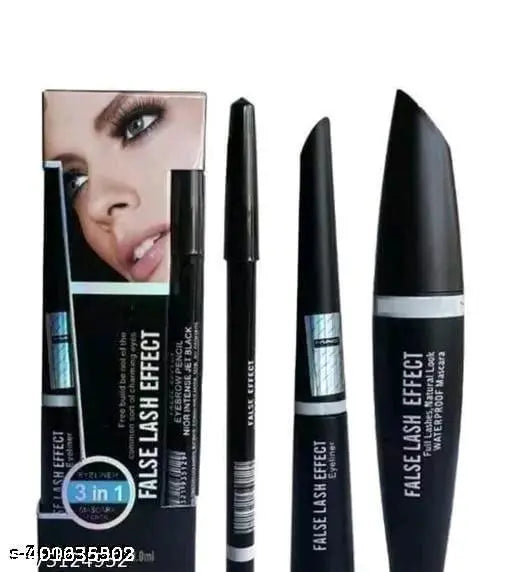 Combo of 5in1 red lipstick with 3in1 eyeliner mascara &36h eyeliner &kajal - Springkart 