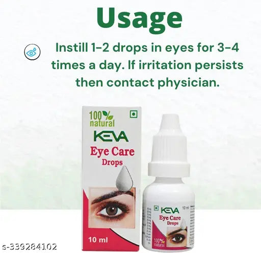 Eye Care Drops Moisturizing, Cleansing and Rejuvenating the Eyes (Pack 4x10ml) (Pack of 4)