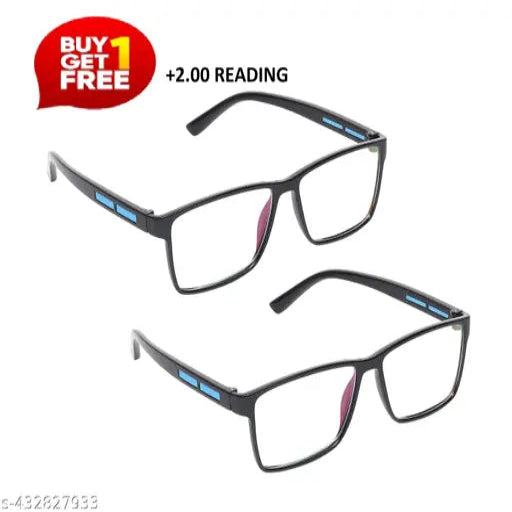 Comfortable Reading Glasses +2.00 Pack of 2