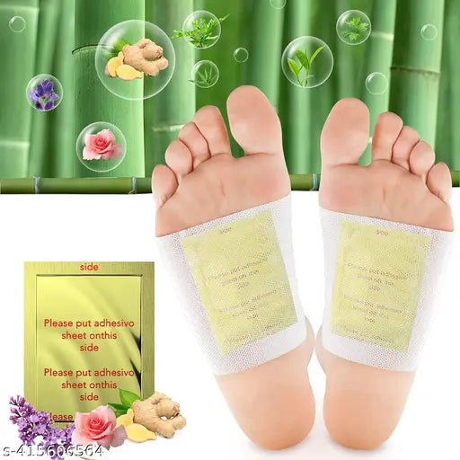 Ellevena (Pack of 50) Adhesive Body and Foot Patch to Detox Organic Natural ingredients Cleansing Detox and Remove Toxins Foot Pads Toxins Stress Relief pain free foot pads for release body 50 Relief toxin Foot Pads And 50 Adhesive Sheets