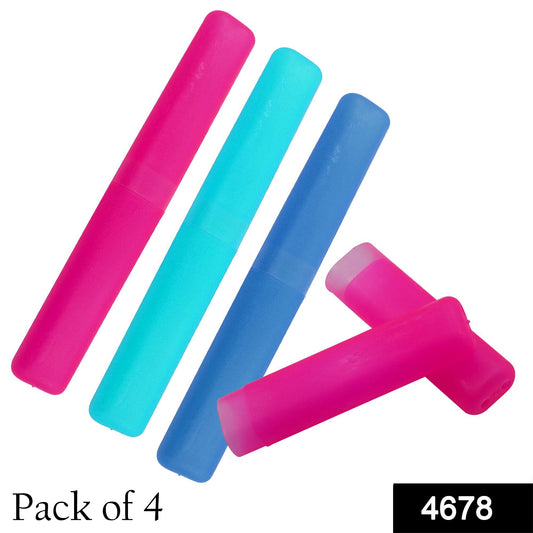 4678 Portable Dust-proof Toothbrush Cases Toothbrushes Holder (Pack Of 4) - Springkart 