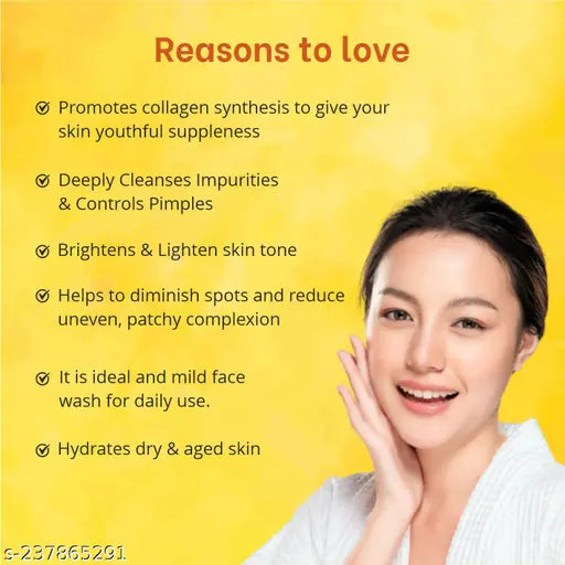 Globus Naturals Vitamin C face wash Each 75 gm (PACK OF 3)