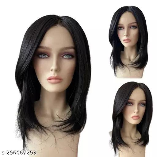 14.5 Inches/37 CM Straight Hair Long Brown Synthetic Hair Topper for Women/Girls - Springkart 