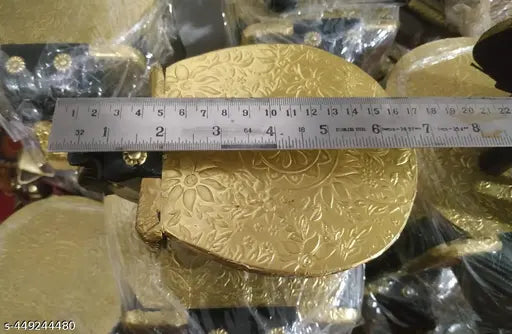 set of 2 small brass fitted elephant stools - Springkart 