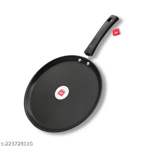 LAZYwindow Premium Quality Nonstick Tawa , 24 cm, Black-S0385