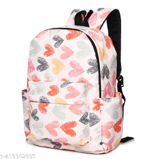 MELVIS 20L Backpack School Bag For Travel With Bottle Compartment | Trendy Water Resistant High Storage Bag For Men & Women | Boys & Girls Laptop Printed Backpack For College Gift