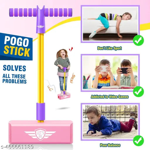 Foam Pogo Jumper for Kids, Ideal for Toddlers and Kids Age 3 and Up ( Colour May Differ)