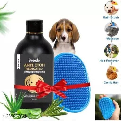 Breedo Allergy Relief, Conditioning, Anti-fungal, Anti-microbial, Anti-itching, Anti-dandruff Natural Dog Shampoo (250 ml)