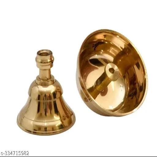 Pure Brass Akhand Jyothi Nanda Table Diya, 3.2 inches Big, Brass, Pack of 2 pcs