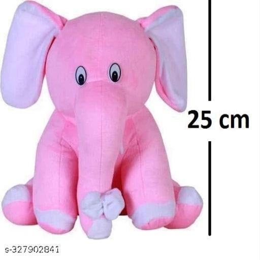 1 Pcs Bull Dog And 1 Pcs Pink Appu Elephant Attractive Soft Toys Best Gift For Valentine Day, Kids Birthday, Marriage Anniversary Gift ( Bull Dog - 30 Cm And Pink Appu Elephant - 25 Cm ) - Springkart 