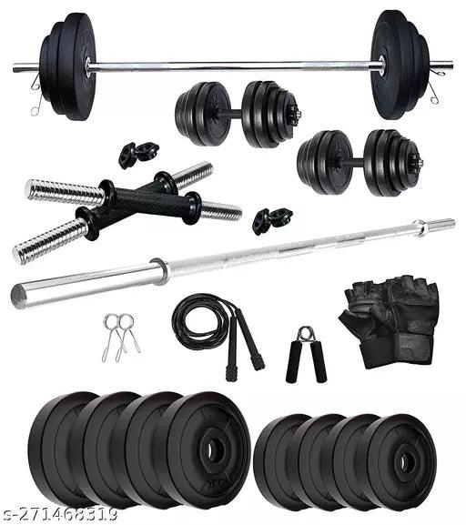 12KG HOME GYM COMBO SET .WITH GYM ACCESSORIES.BEST GYM KIT - Springkart 