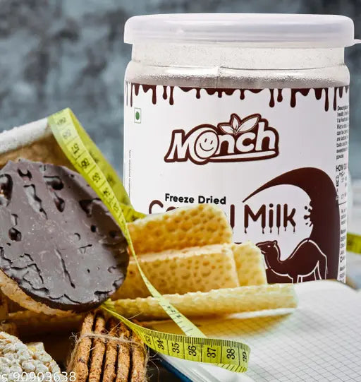 Monch Camel Milk Chocolate Flavour Powder For Height Growth - Boosts Immunity - Freeze Dried Camel Milk Powder