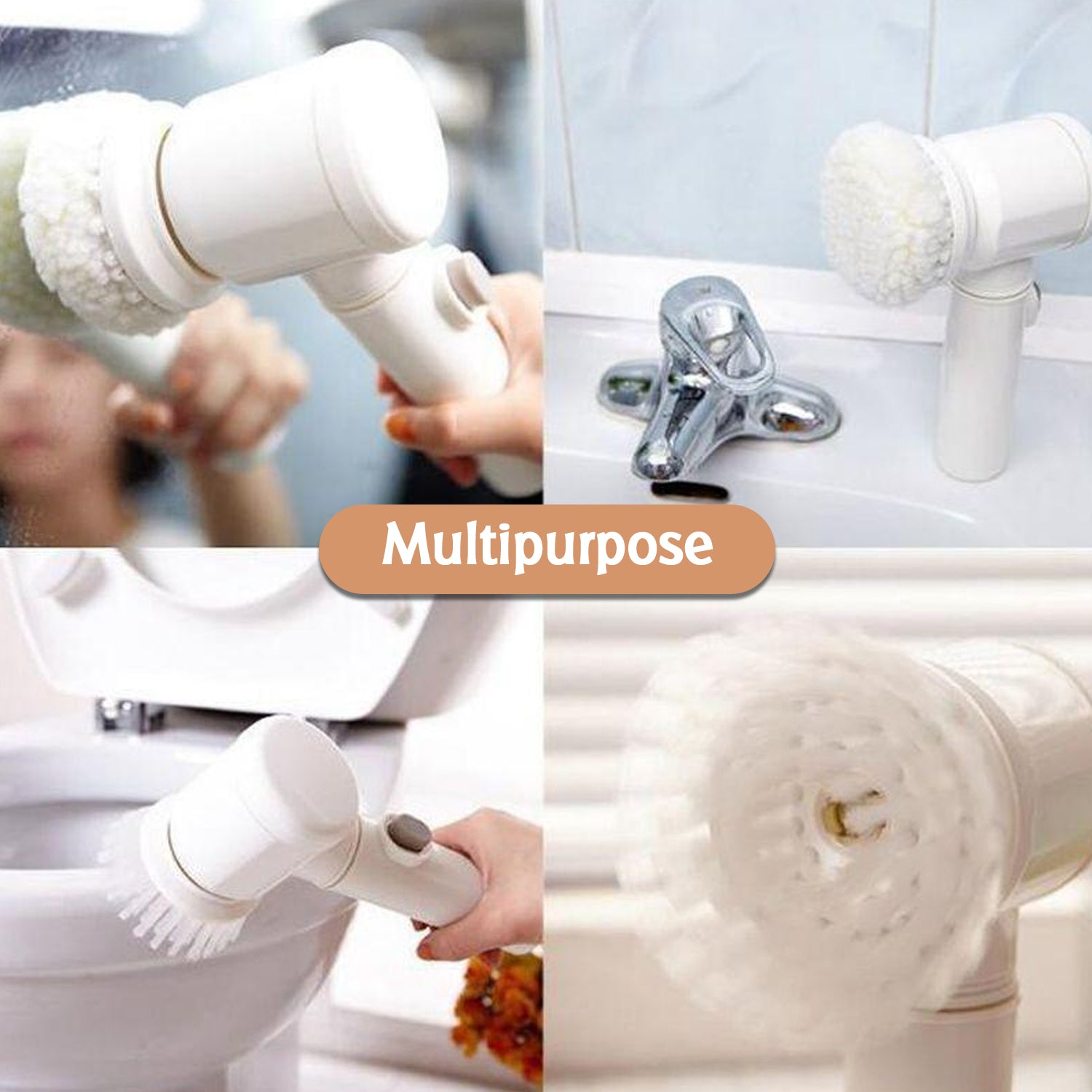 6329 5in1 Home Kitchen Electric Cleaning Brush Electric Spin Scrubber - Springkart 