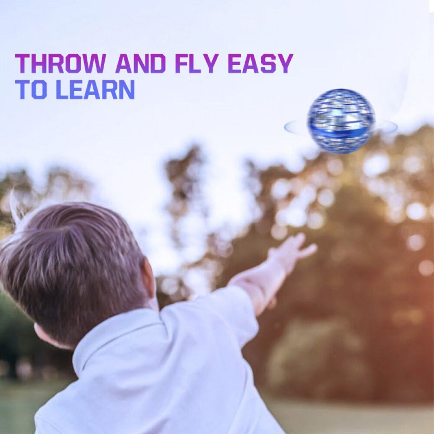 8057 Flying Ball Toys Usb Rechargeable Built-in Rgb Lights 360rotating Magic Controller Flying Orb Ball Boomerang Mini Pro Spinner Blastoise Toys - Springkart 