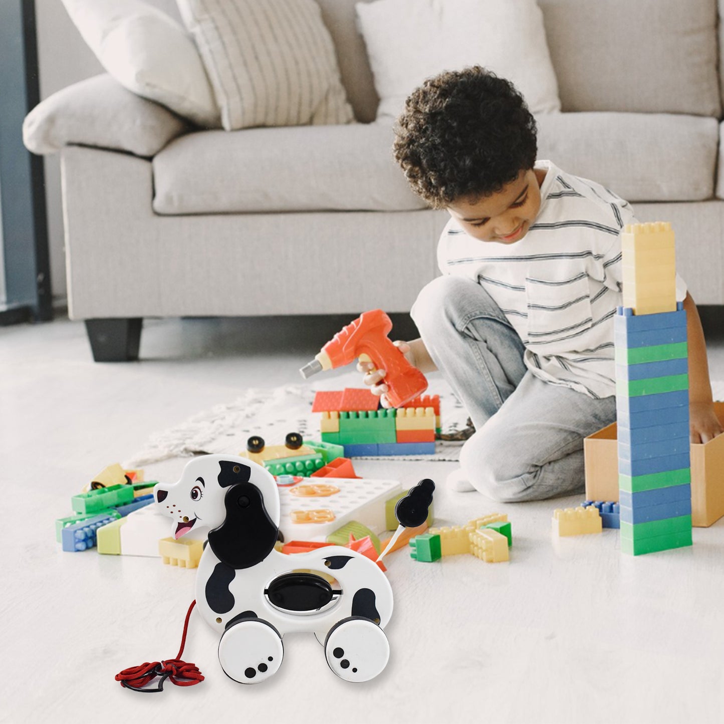 Dog Pull Along Toddler Toy With Attractive Design (1 Pc) - Springkart 