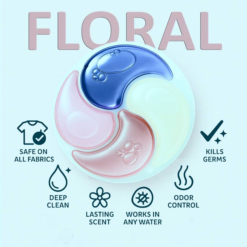 Binrola 4in1 Regular Detergent Pod (50 Pods) Ocean Detergent Pod (50 Pods)