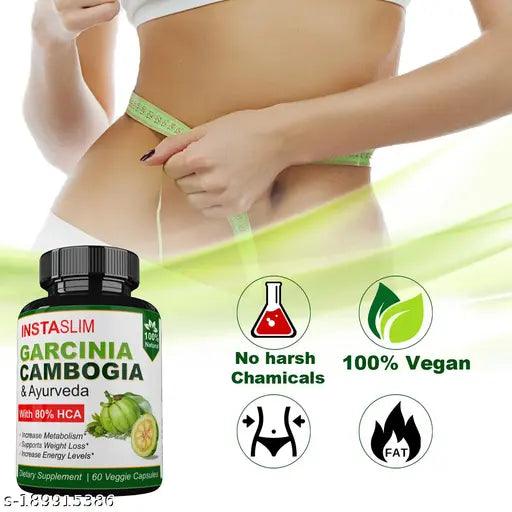 Garcinia Ultra-slim with Green Coffee, Green Tea Rapid Weight Loss Slimming Fat 500mg/ 60 Capsule for men & Women