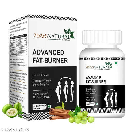 7 Days Fat Burner for Women - Boosts Metabolism, Suppresses Appetite (60 Capsules) - Springkart 