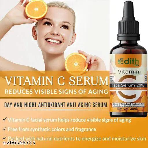 Vitamin C Serum For Face, Oil Based, Hyaluronic Acid Night Face Serum for Glowing Skin