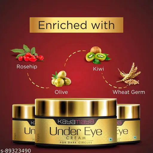 Kayamaya Under Eye Cream - For Dark Circles, Puffiness, Wrinkles (50 g) - Springkart 
