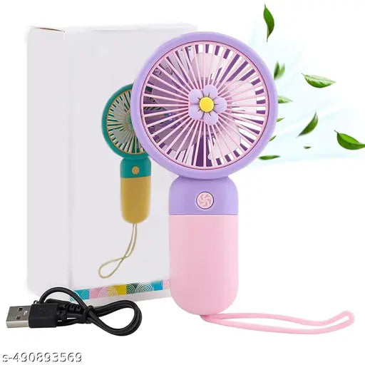 Mini Portable Usb Hand Fan or DC Fan - 3 Speed Modes - Springkart 