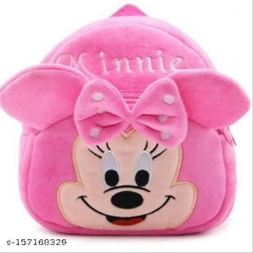 Cocklet Pink Minnie Bag With Free Water Bottle Bagpacks Kids Bag Nursery Picnic Carry Plush Bags School Bags for Kid Girl and Boy - Springkart 