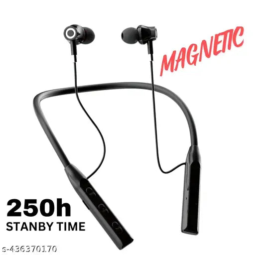 Magnetic Neckband 250h standby 200mAh Bluetooth Headset 30 Hour backup