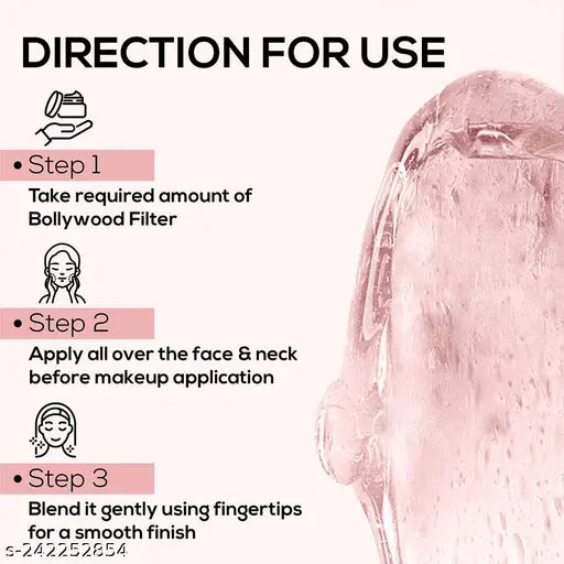 RENEE Bollywood Filter Face Primer 15gm| For A Flawless & Smooth Canvas| Blurs Fine Lines, Wrinkles & Pores Instantly| Hydrating, Lightweight & Non-sticky| Cruelty-Free