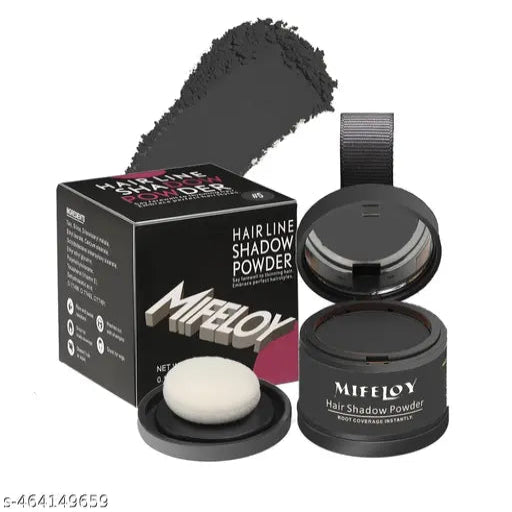 Root Touch Up Shadow Powder,Instantly Concealer Hair Loss Beard Line Eyebrow, Black