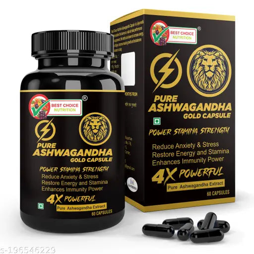 Ashwagandha gold pure caps for muscle gain and stamina boost - Springkart 