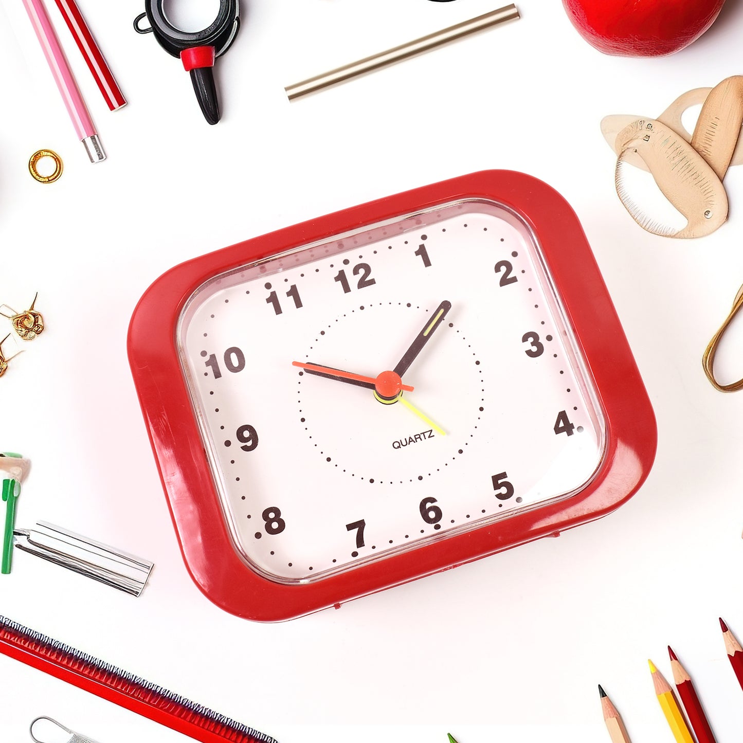 Compact Analog Alarm Clock Easy Reliable And Elegant - Springkart 