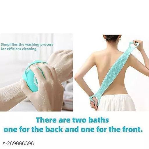 2 Pcs combo silicone Soft Cleaning Body Bath Brush