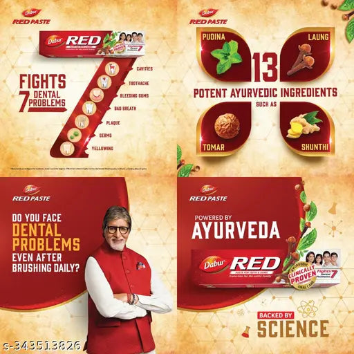 Dabur Red Paste 150g 3+1 LIMITED STOCK - Springkart 