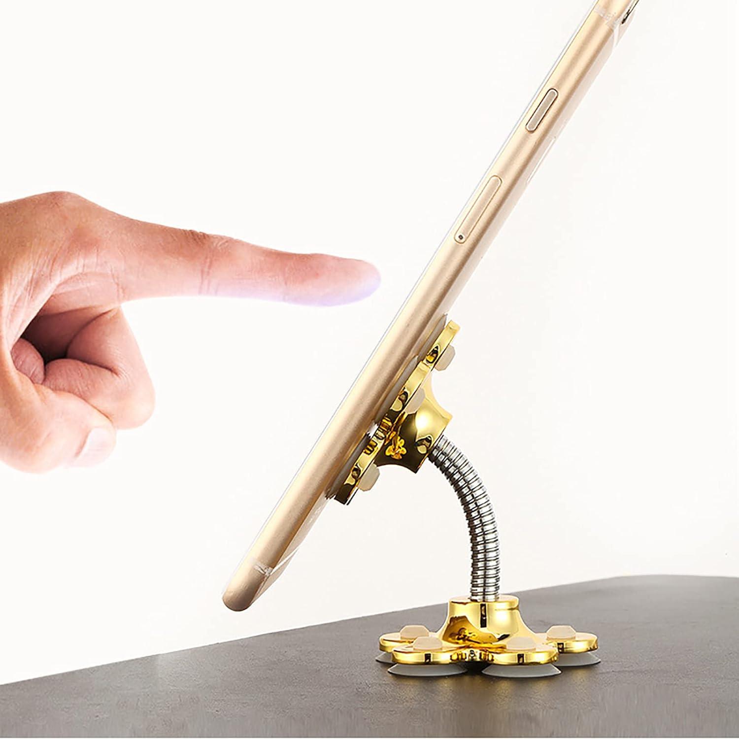 0662 Phone Holder 360rotatable Phone Stand Multi-function Double-sided Suction Cup Mobile Phone Holder ( Moq - 6 Pc ) - Springkart 