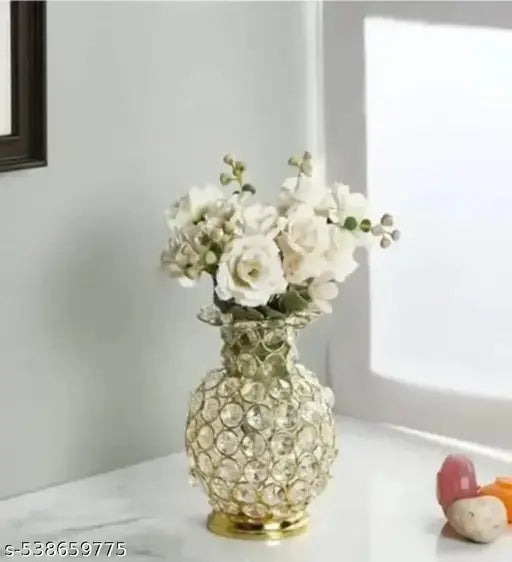 Decorative showpiece crystal flower vase