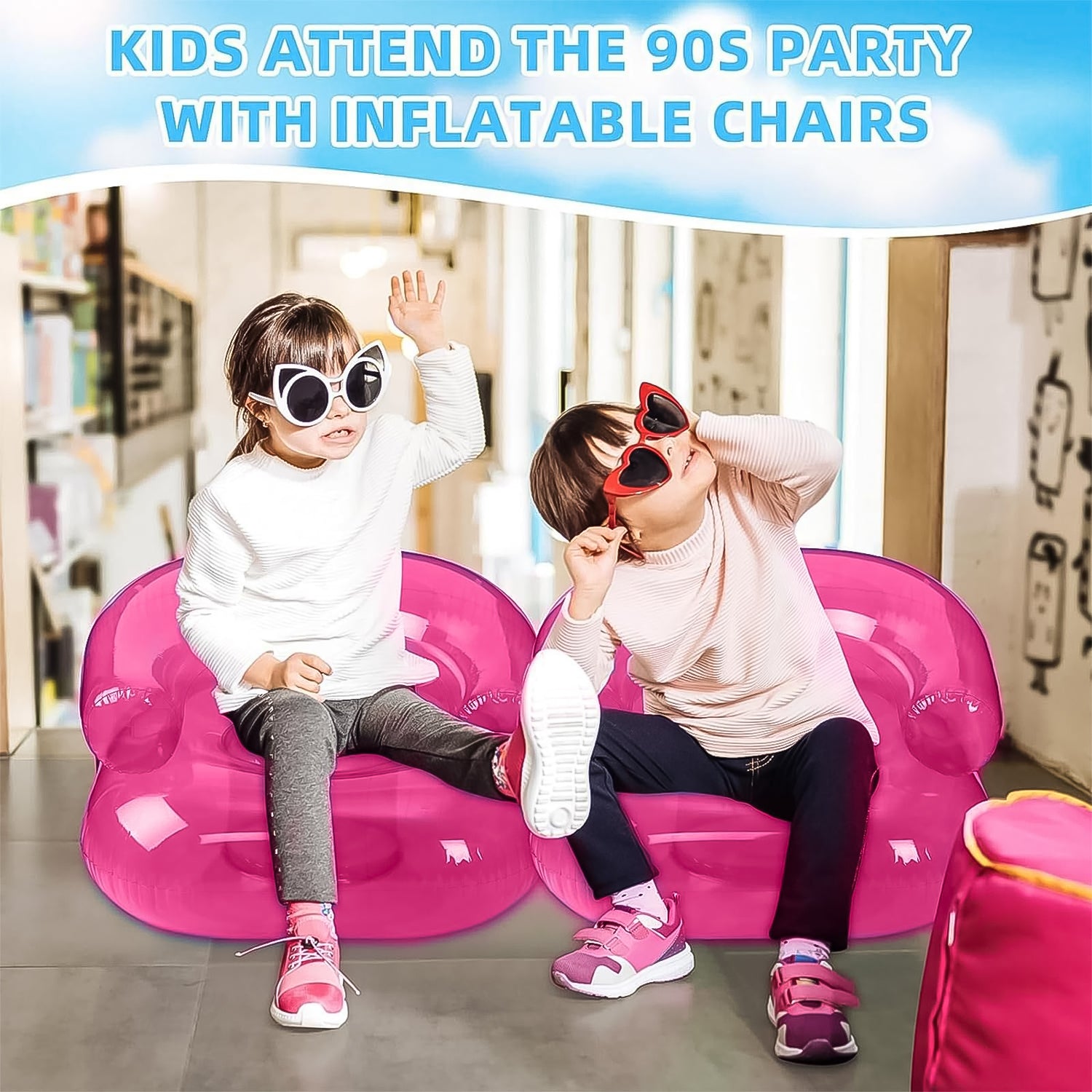 Inflatable Sofa Chair For Boys And Girls Suitable For Camping (28 Inch Approx 1 Set) - Springkart 